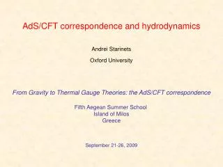 AdS/CFT correspondence and hydrodynamics