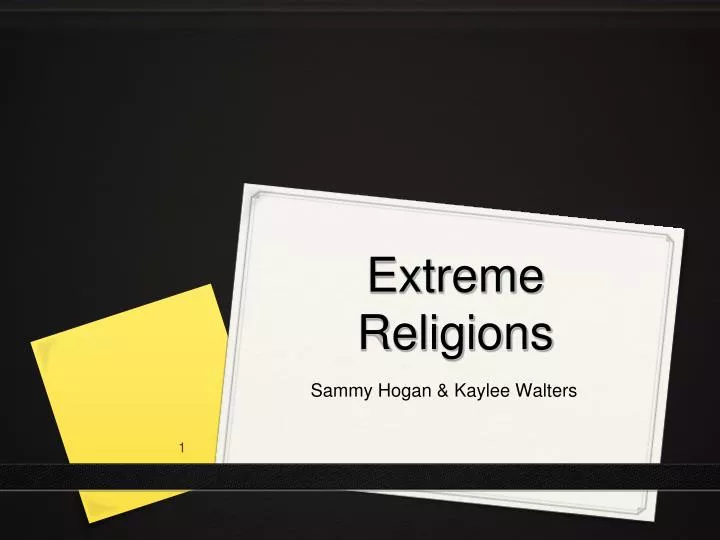 extreme religions