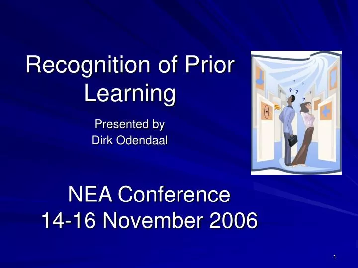 recognition of prior learning presented by dirk odendaal