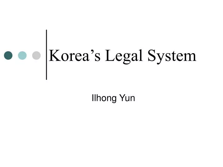 korea s legal system