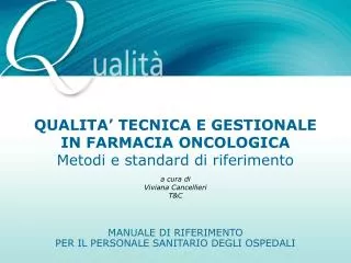 MANUALE DI RIFERIMENTO PER IL PERSONALE SANITARIO DEGLI OSPEDALI