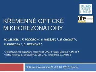 k emenn optick mikrorezon tory