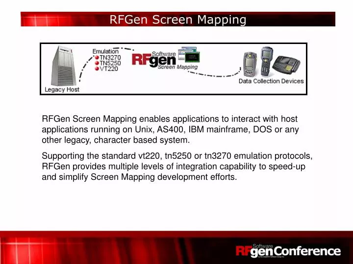 rfgen screen mapping