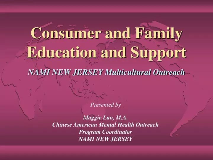 consumer and family education and support nami new jersey multicultural outreach