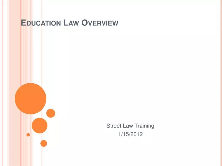 education law overview