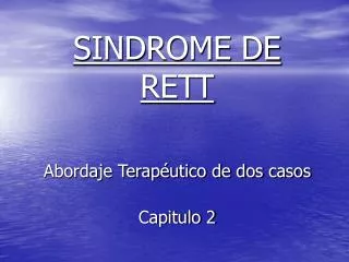 sindrome de rett