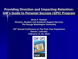 GW’s Guide to Personal Success Program