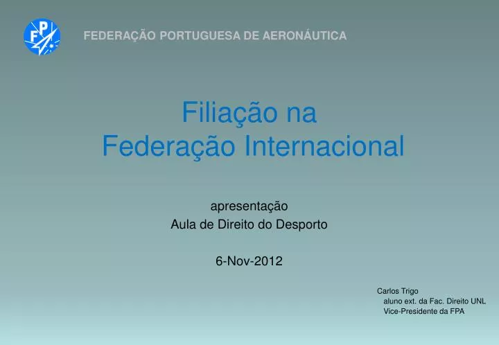 filia o na federa o internacional