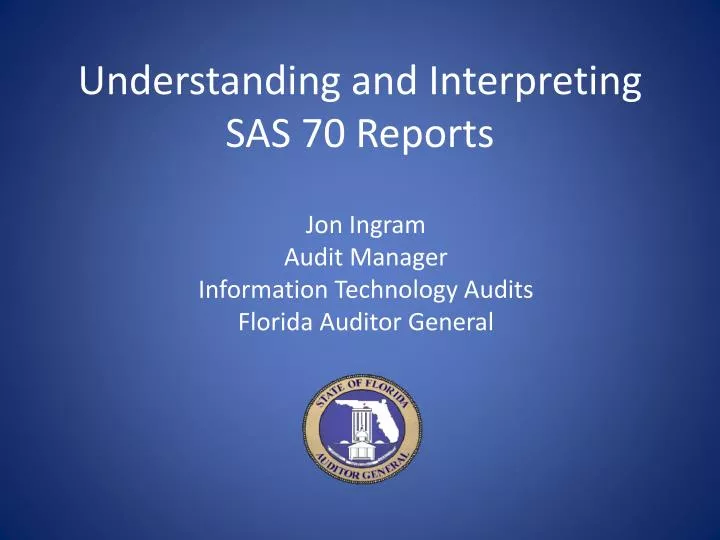 understanding and interpreting sas 70 reports