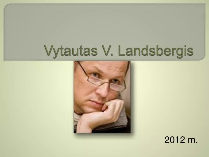 vytautas v landsbergis