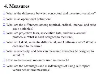 4. Measures