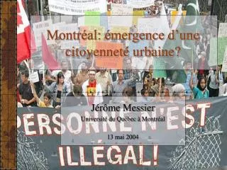 montr al mergence d une citoyennet urbaine
