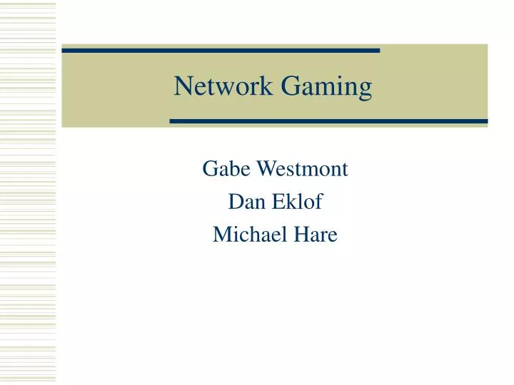 network gaming