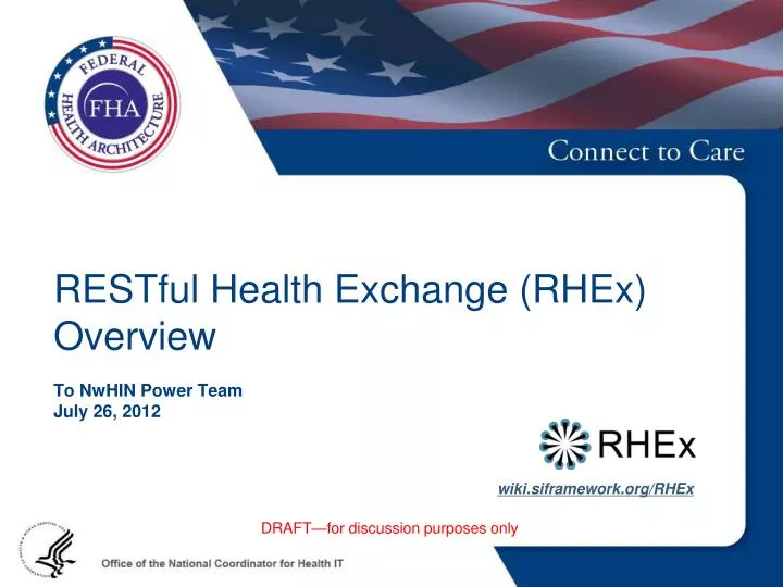 restful health exchange rhex overview t o nwhin power team july 26 2012