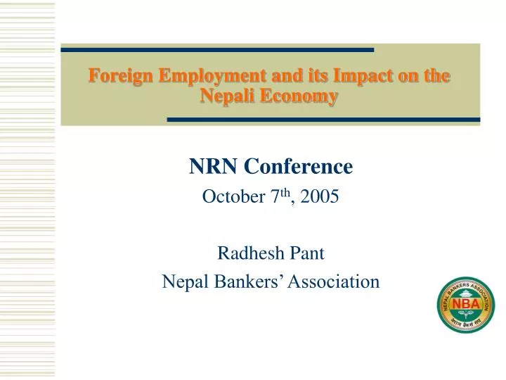 foreign employment and its impact on the nepali economy