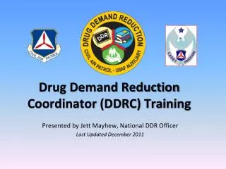 Drug Demand Reduction Coordinator (DDRC) Training