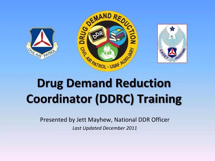 drug demand reduction coordinator ddrc training