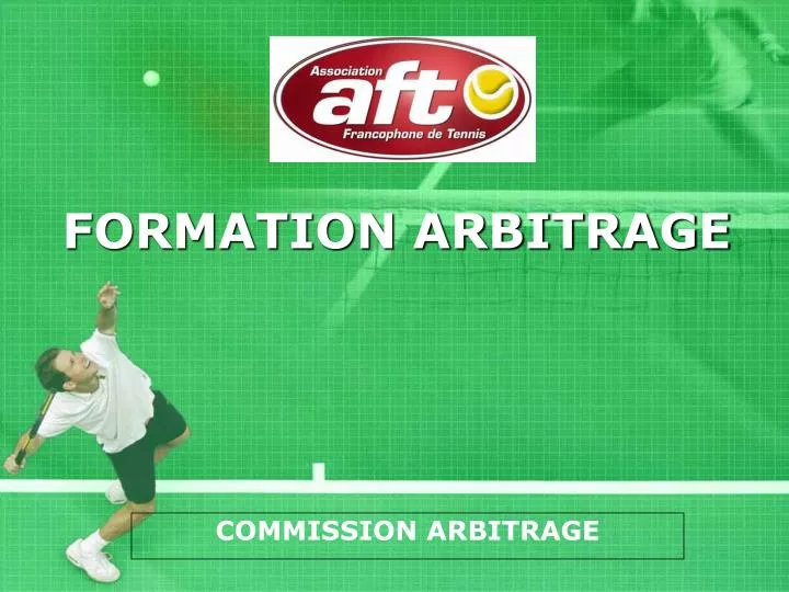 formation arbitrage