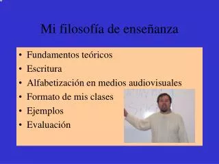 mi filosof a de ense anza