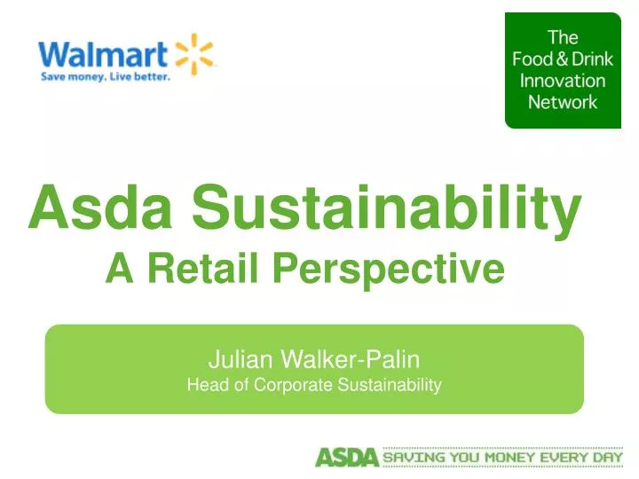 asda sustainability a retail perspective