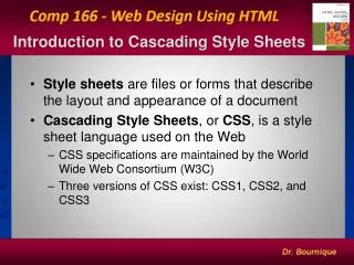 Introduction to Cascading Style Sheets