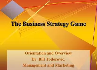 The Business Strategy Game