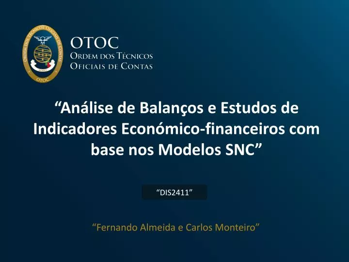 an lise de balan os e estudos de indicadores econ mico financeiros com base nos modelos snc