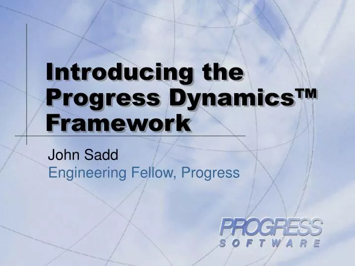 introducing the progress dynamics framework