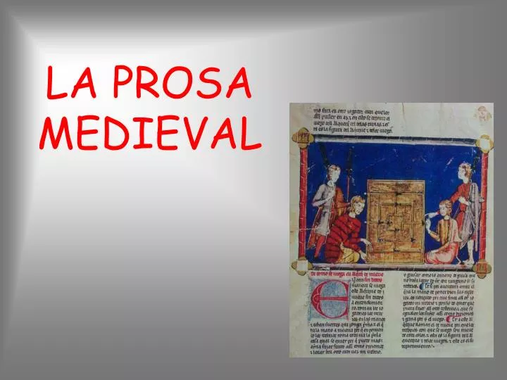 la prosa medieval