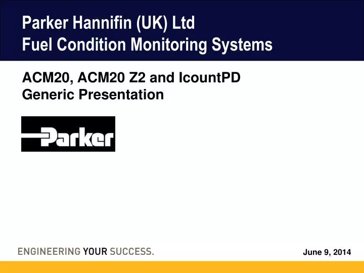 parker hannifin uk ltd fuel condition monitoring systems