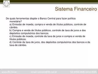 sistema financeiro