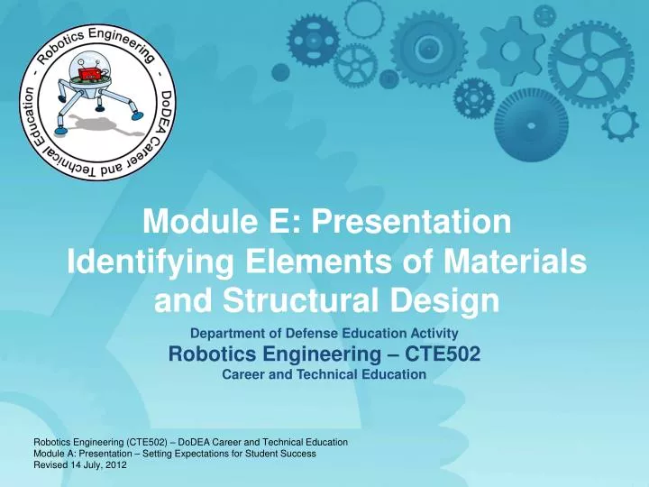 department of defense education activity robotics engineering cte502 career and technical education