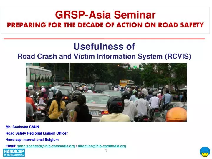 usefulness of road crash and victim information system rcvis