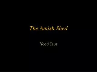 The Amish Shed