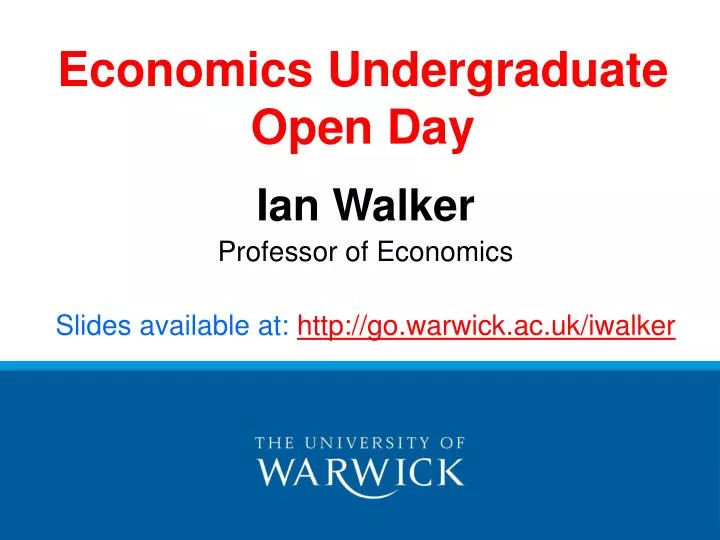 economics undergraduate open day