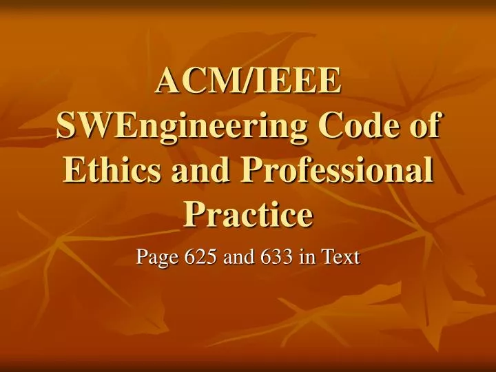acm ieee swengineering code of ethics and professional practice