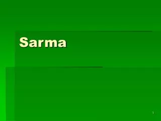 sarma
