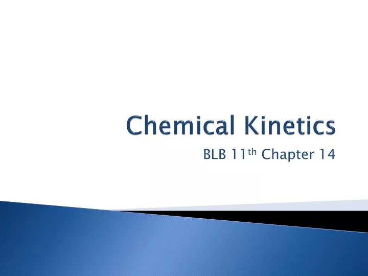 chemical kinetics