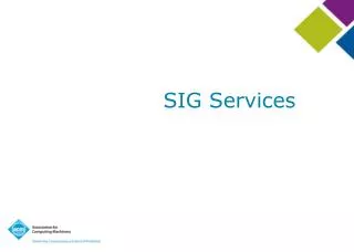 SIG Services