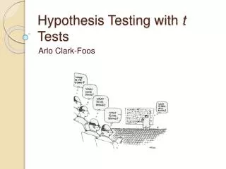 Hypothesis Testing with t Tests