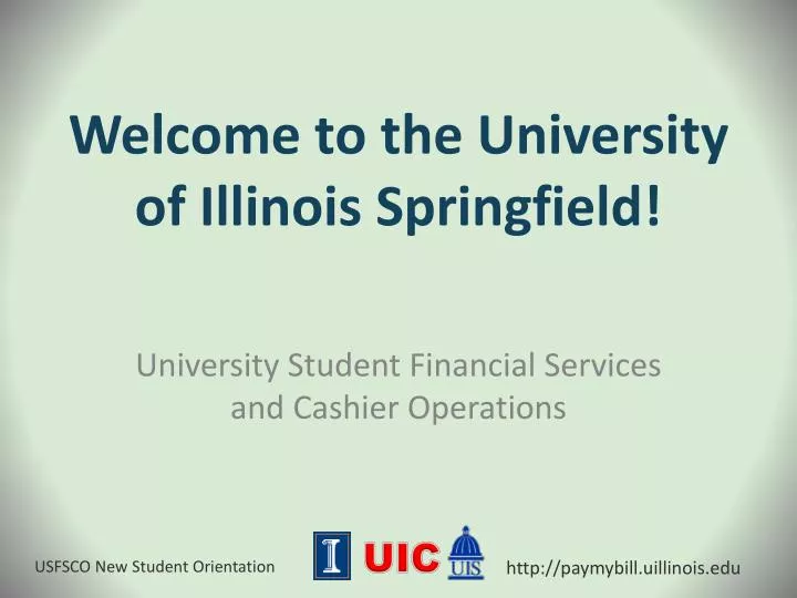 welcome to the university of illinois springfield