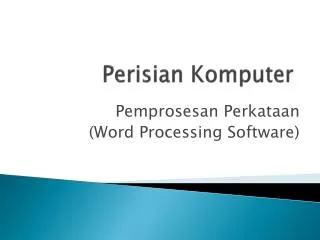 perisian komputer