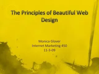 The Principles of Beautiful Web Design