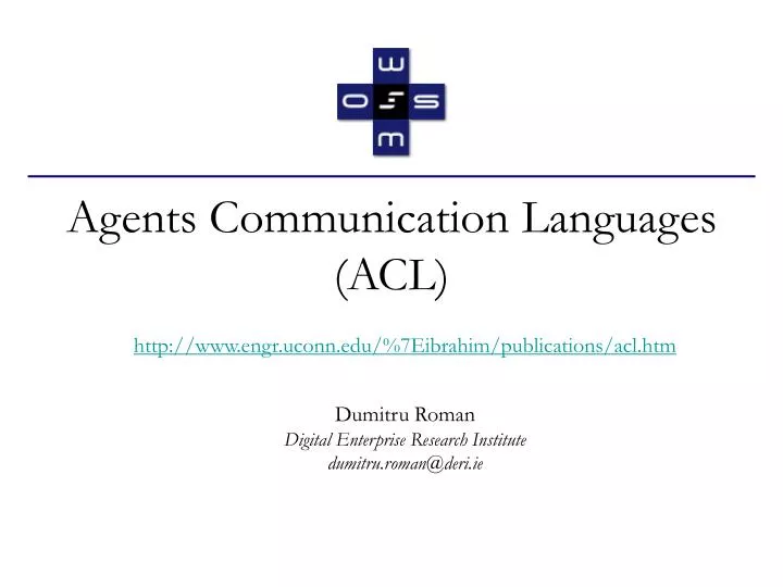 agents communication languages acl
