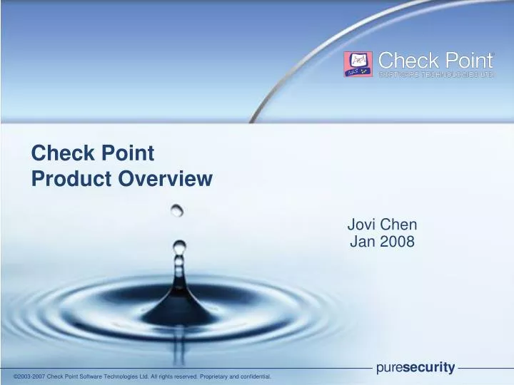 check point product overview