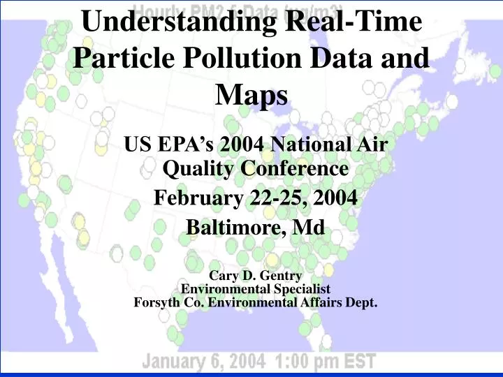 understanding real time particle pollution data and maps