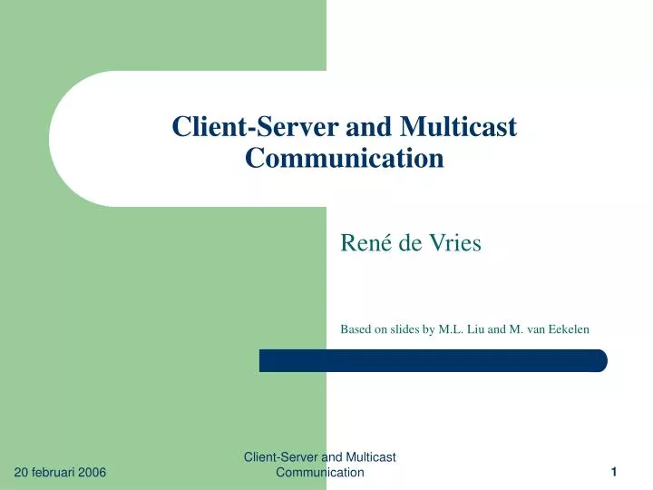 client server and multicast communication