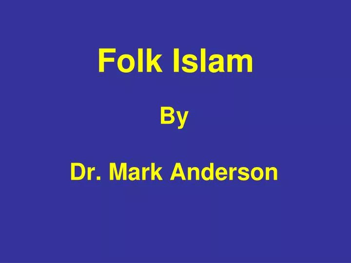 folk islam