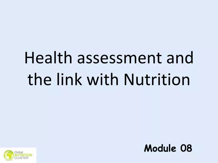 health assessment and the link with nutrition