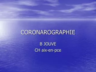 coronarographie